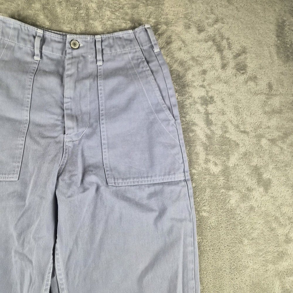 John Galt Brandy Melville Carpenter Pants Womens Blue Grey Denim Utility Y2K - Picture 3 of 13